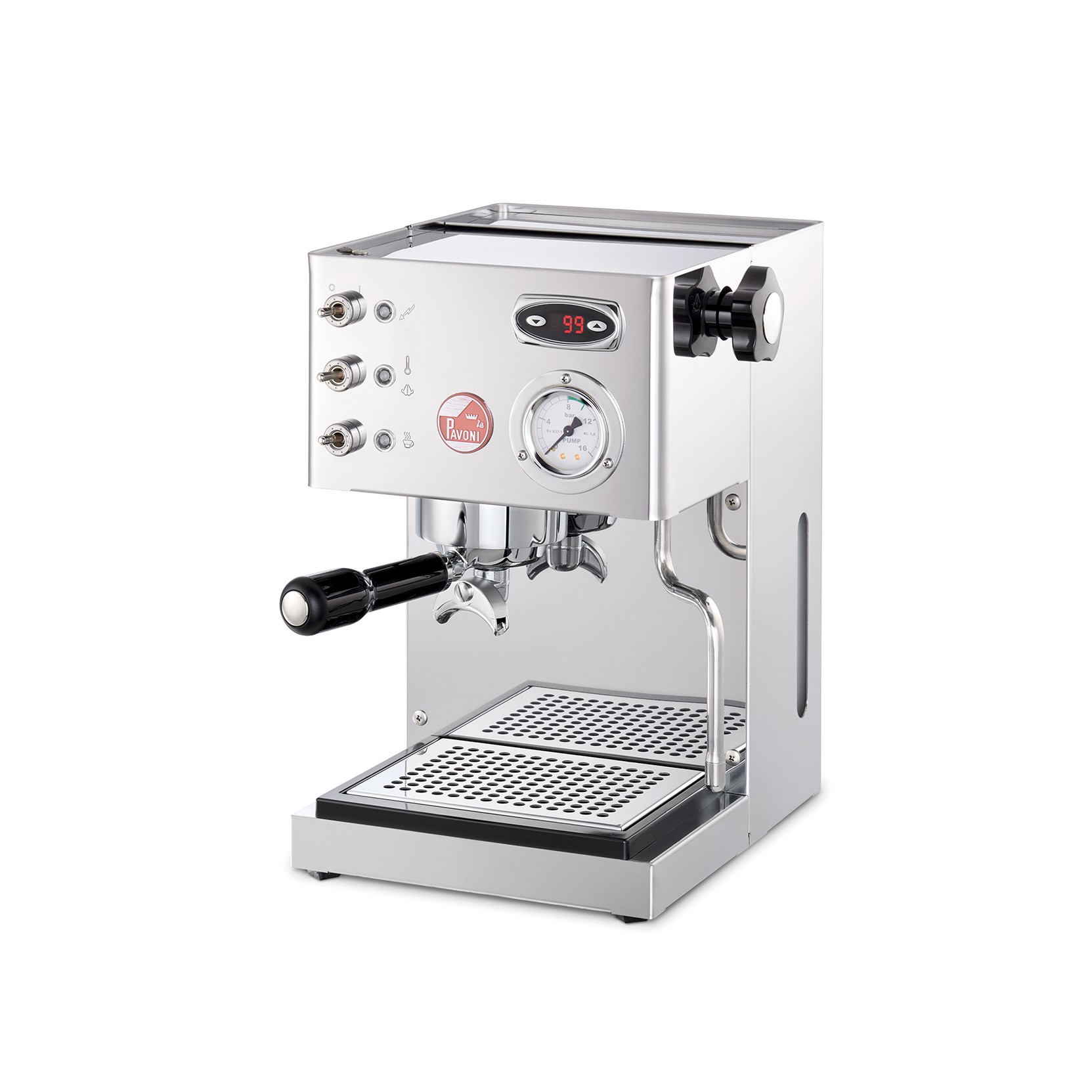 La Pavoni Bar-Star 2 Group Volumetric Commercial | Espresso Machine, Red