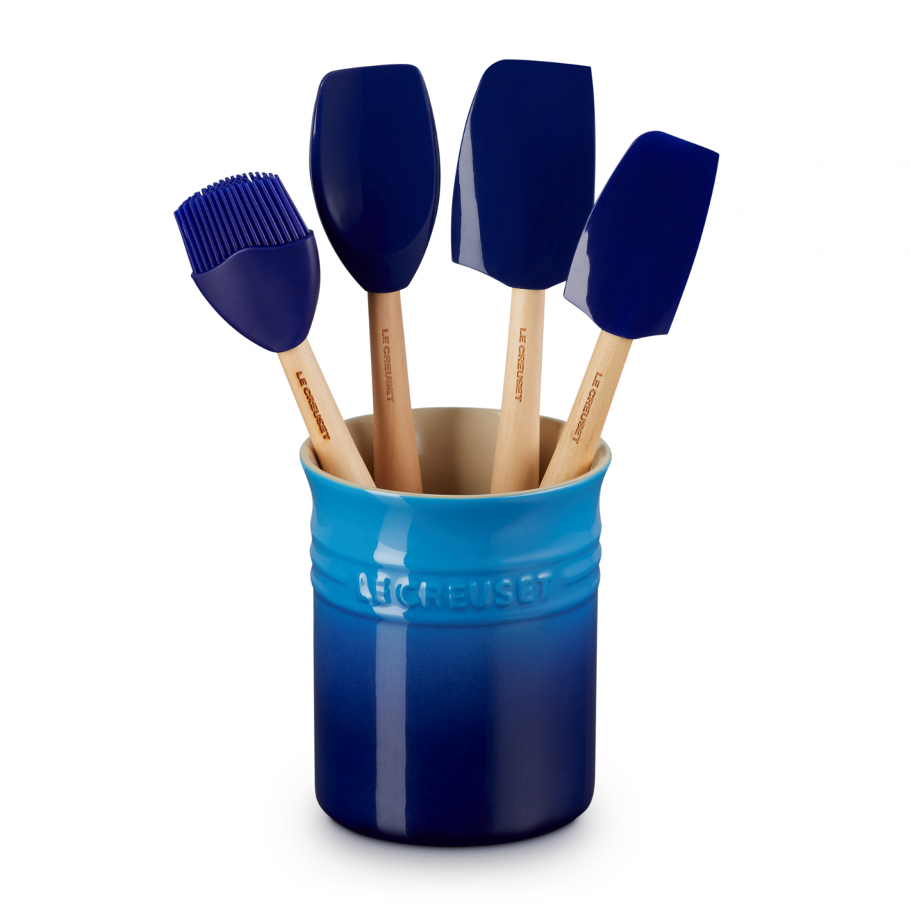 Le Creuset Container and 4 Spatulas Craft Azure