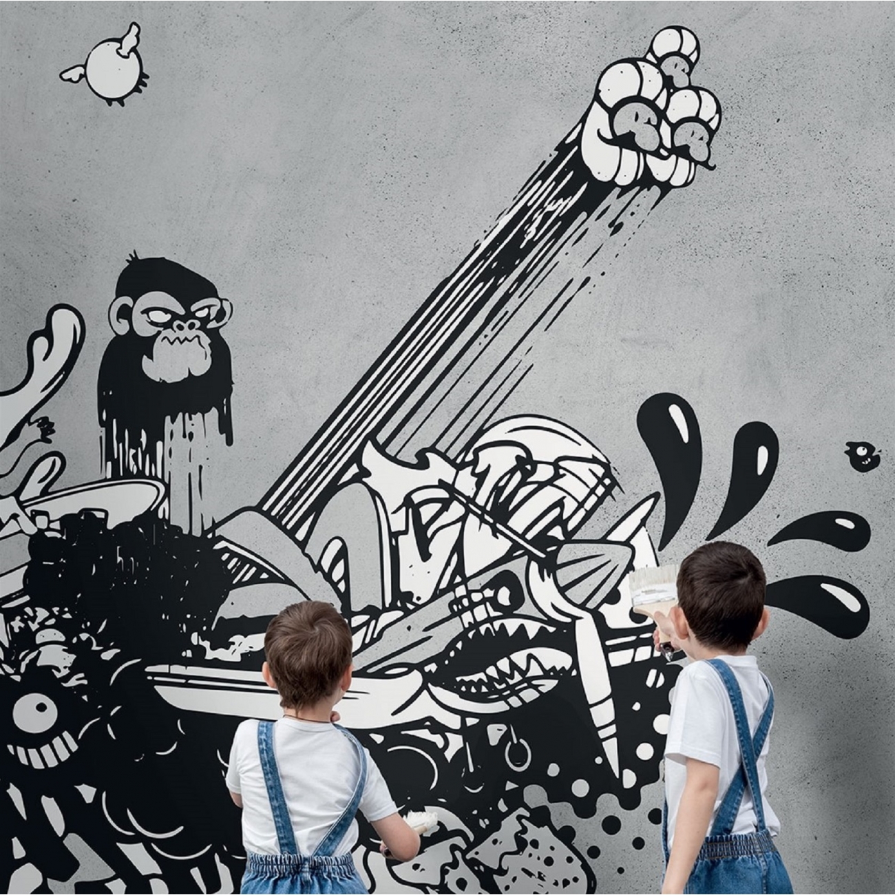 LONDON ART ANDREW WALLPAPER FOR KIDS