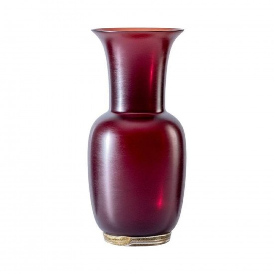 Venini Satin Oxblood Red Vase