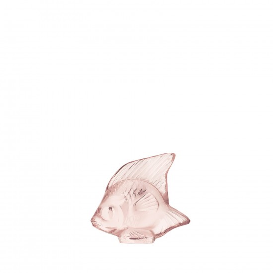 Lalique Scultura Di Pesce Rosa