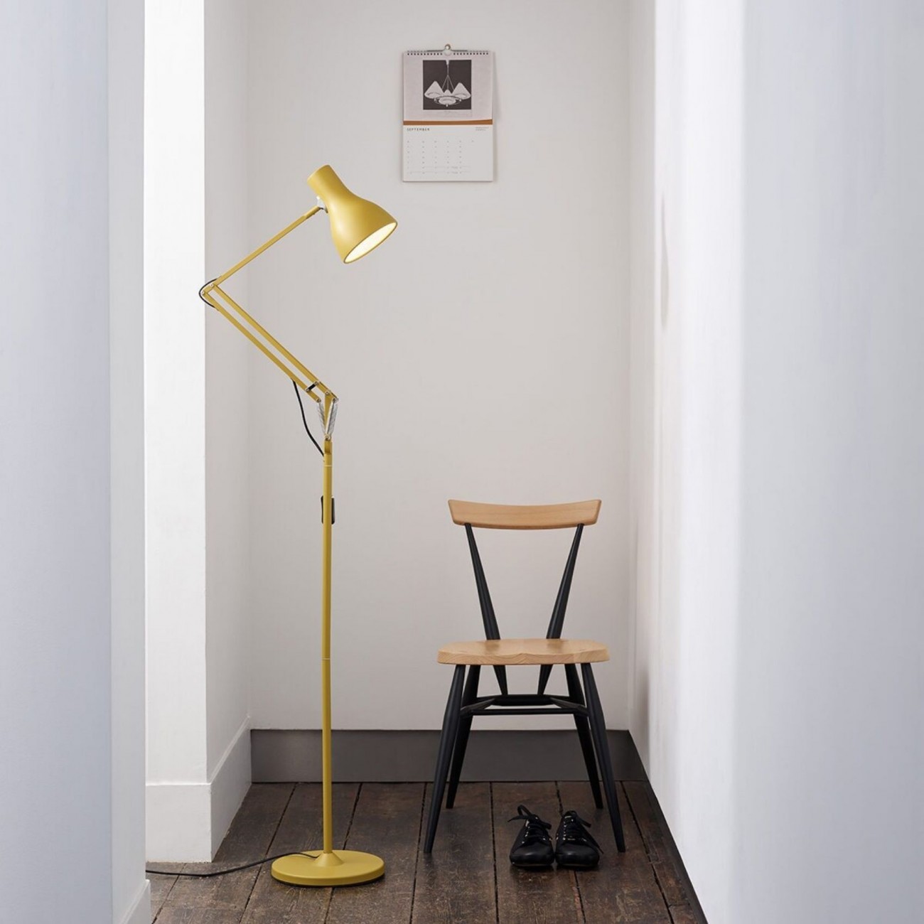 Anglepoise Type 75 Floor Lamp Margaret Howell Edition Yellow