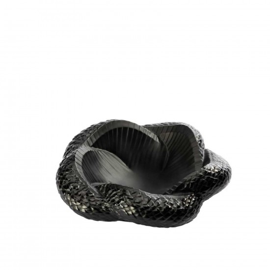 Lalique Serpent Bowl Black