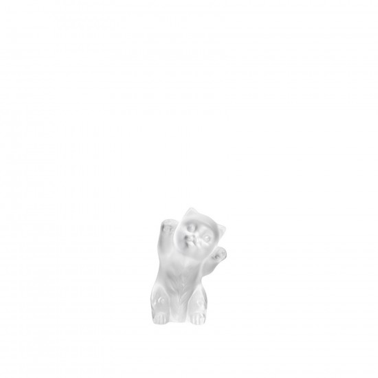 Lalique Sculpture Kitten Clear