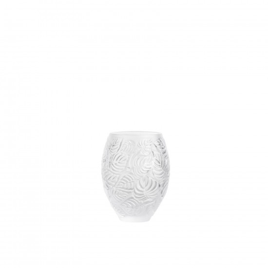 Lalique Feuilles Vase