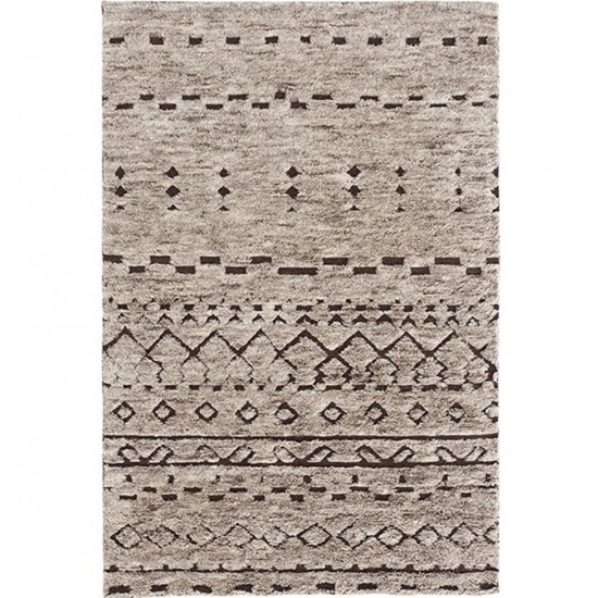 GAN HAND KNOTTED COLLECTION BEREBER NATURAL RUG