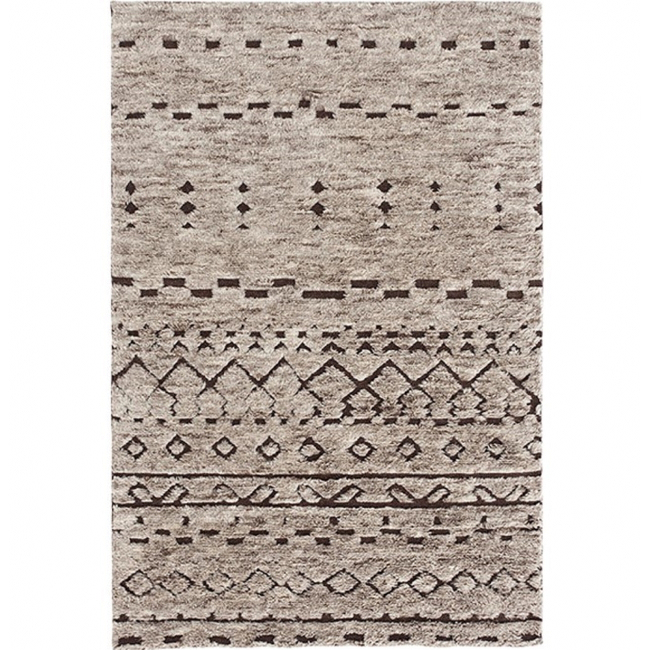 GAN HAND KNOTTED COLLECTION BEREBER NATURAL RUG