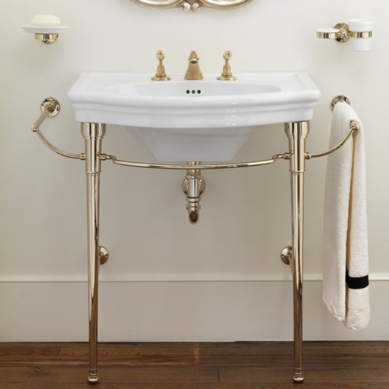 Devon New Etoile Console Finishes Light Gold - Console Style Bathroom Sinks In Myanmar