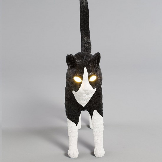 SELETTI JOBBY THE CAT BLACK&WHITE LAMP
