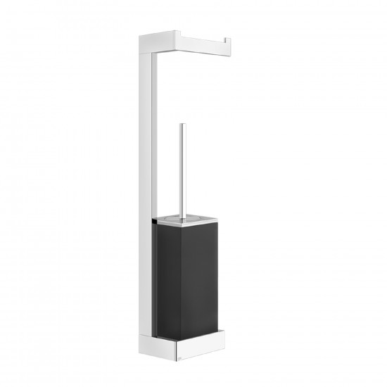 GESSI RETTANGOLO COLUMN WITH BRUSH AND PAPER ROLL HOLDER