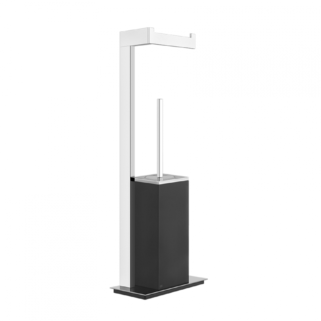GESSI RETTANGOLO STANDING SET WITH BRUSH AND PAPER ROLL HOLDER