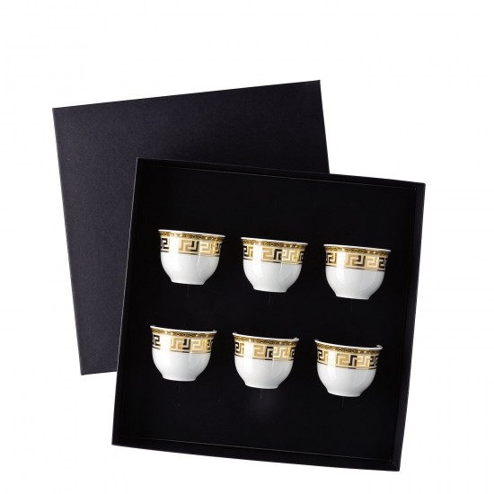 Rosenthal Versace Prestige Gala Set 6 Small Mugs