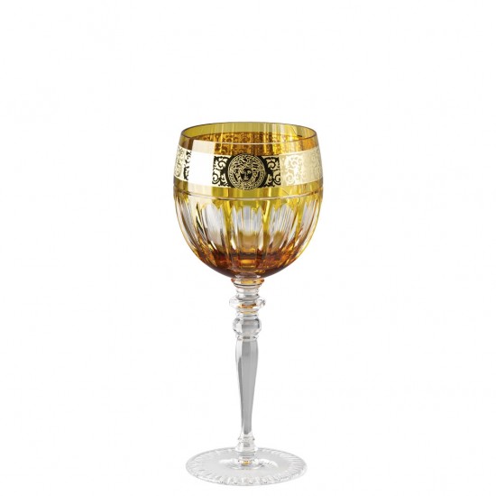 Rosenthal Versace Gala Prestige Medusa Amber Water Goblet