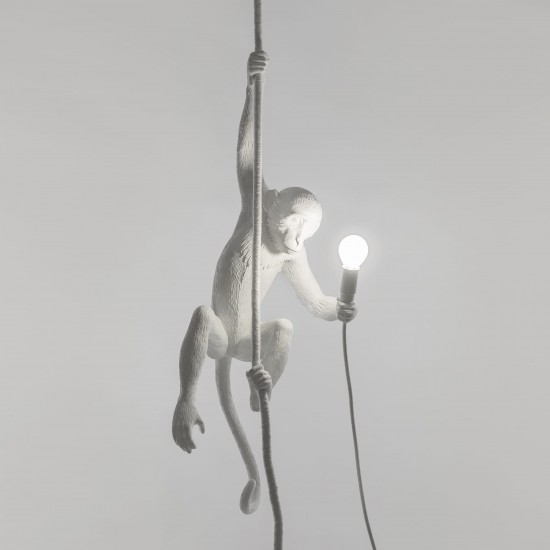 Seletti Monkey Lamp Ceiling White