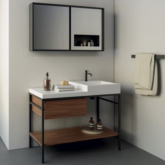 Nic Design Semplice 105 Bathroom Cabinet with Drawer