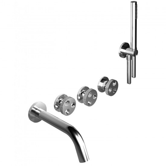 Bongio Bowling Wall Mounted Bath and Shower Group