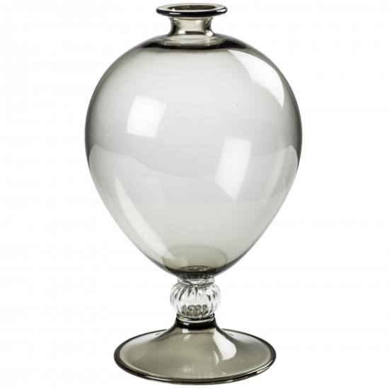Venini Veronese Vase Grass Grey / Crystal Sphere