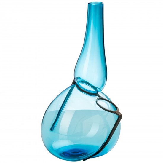 Venini Where Are My Glasses? Single Lens Vase Aquamarine / Gradient Crystal