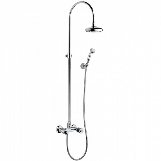 Bongio Classic Royale80 & Impero External Shower Group with Tube