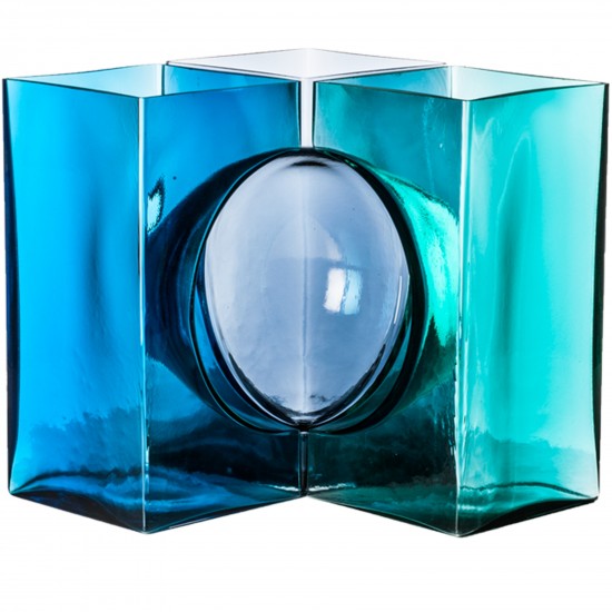 Venini Ando Cosmos Aquamarine / Grape / Mint Green Vase