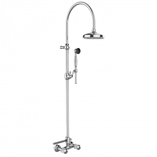 Bongio Classic Cristallo External Shower Group with Tube