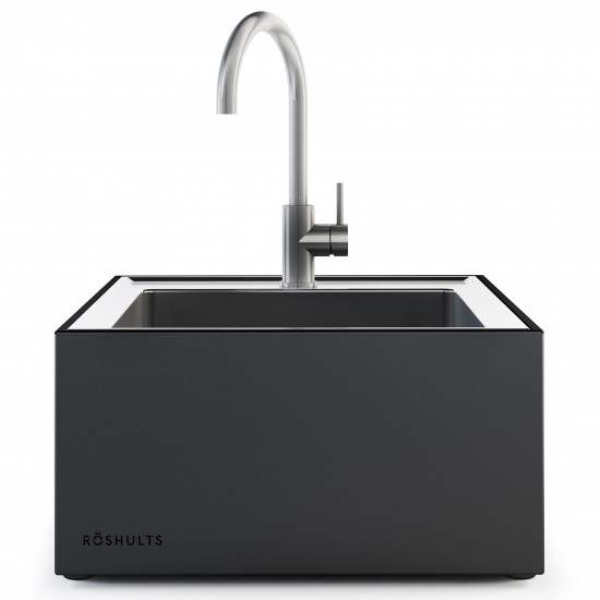 Röshults Modulo Kitchen Sink X Antracite / Acciaio Inox Spazzolato