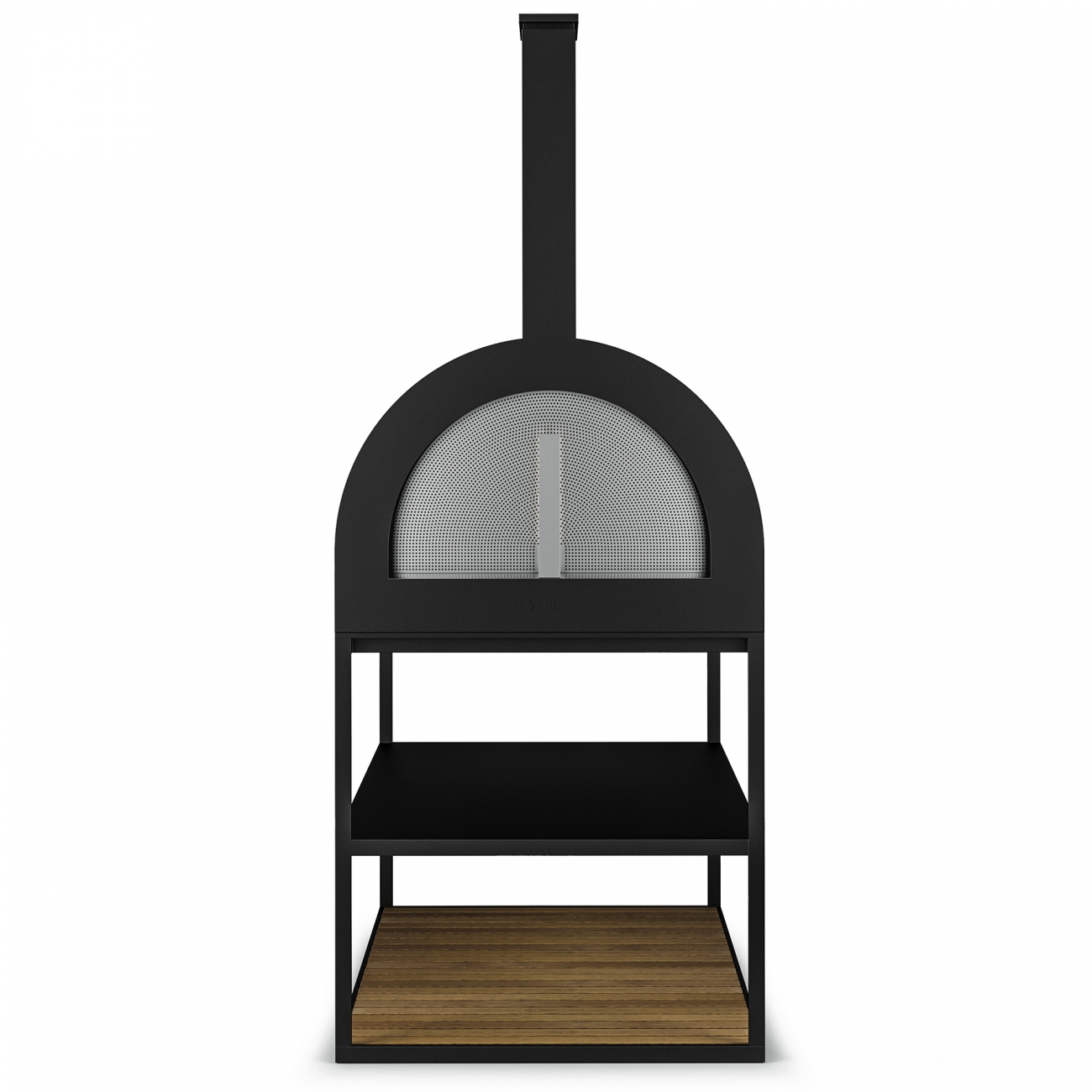 Röshults BBQ Wood Oven Antracite Teak