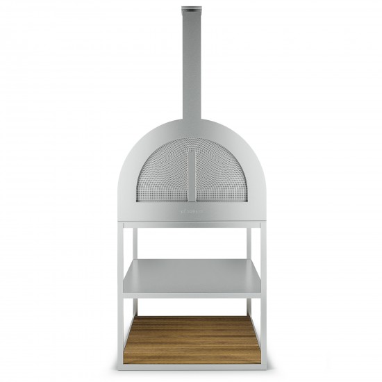Röshults BBQ Wood Oven Brushed Stainless Steel Teak