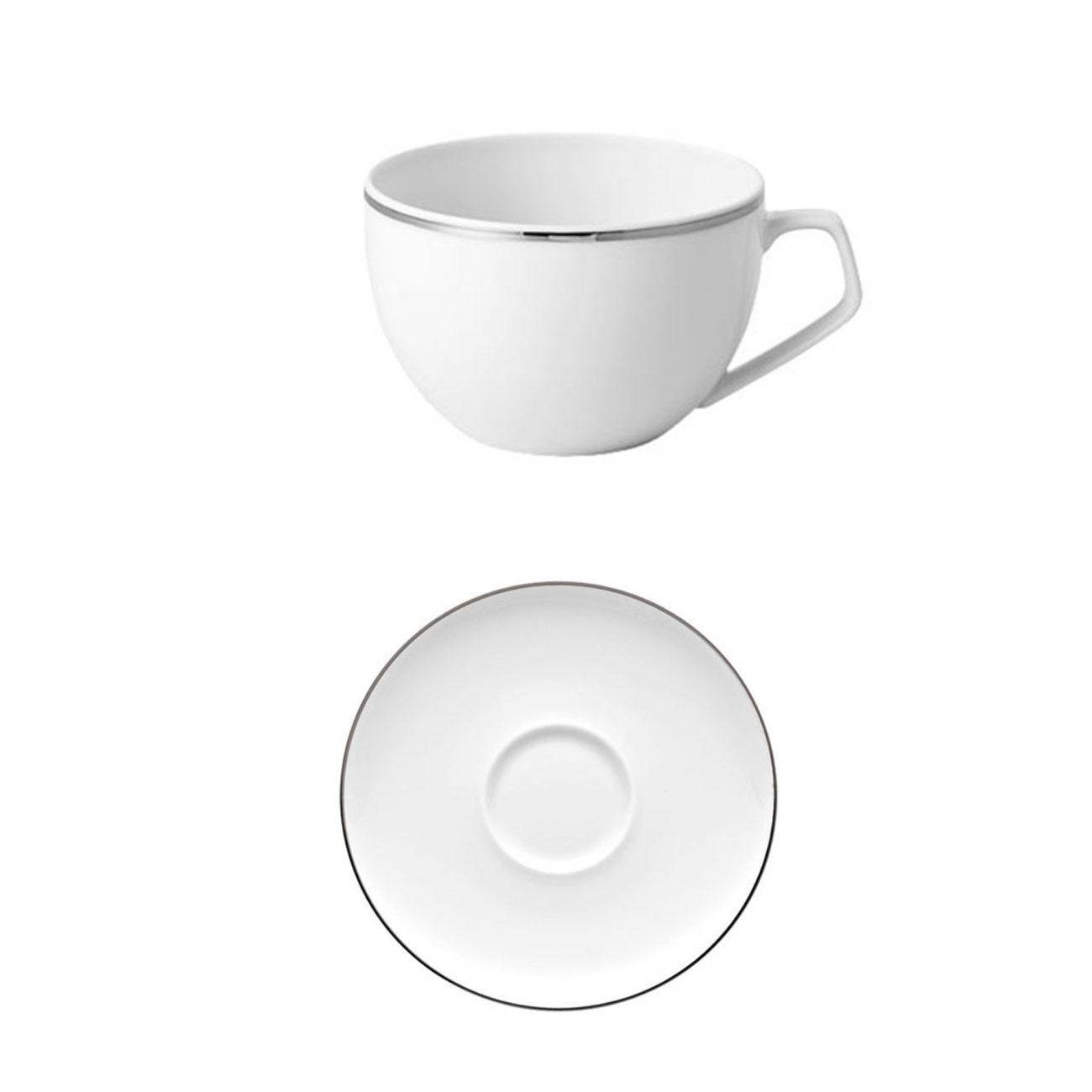 Rosenthal TAC Platin Espresso cup with Saucer