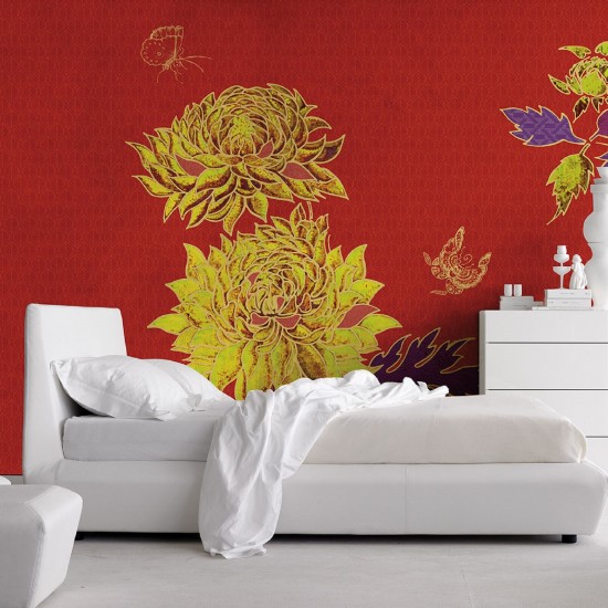 Inkiostro Bianco Flamboyant Wallpaper