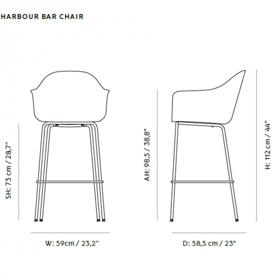 Menu Harbour Bar Chair Upholstery