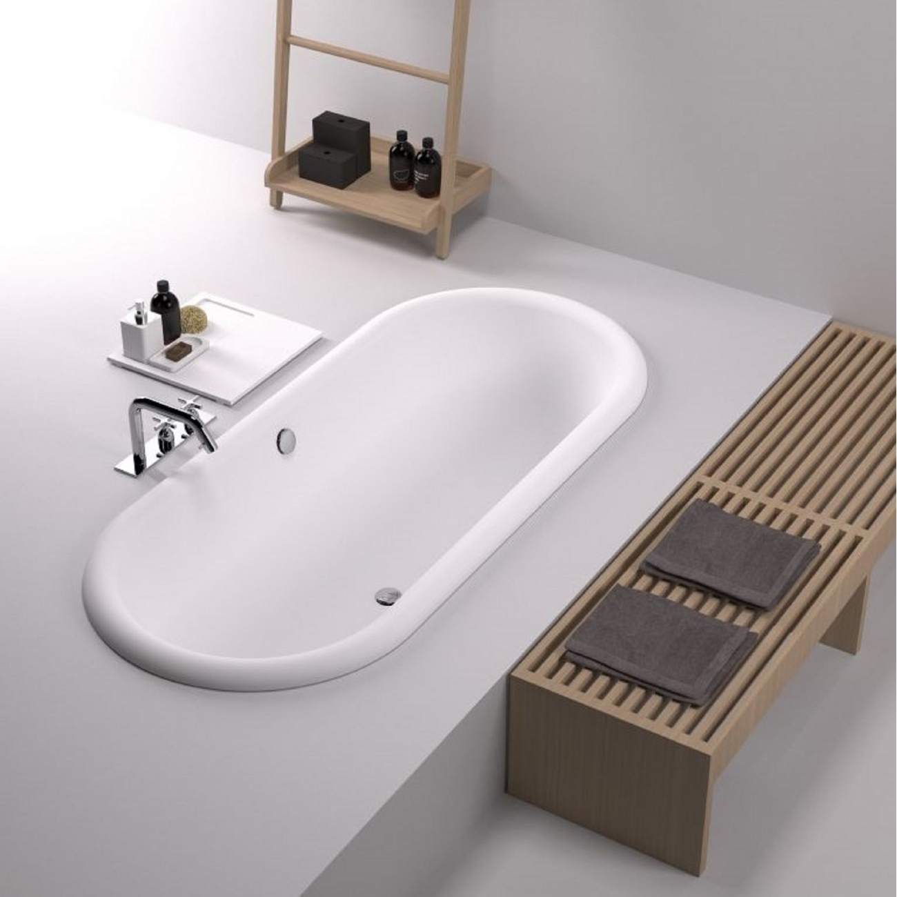 Agape Ottocento Built-in Bathtub