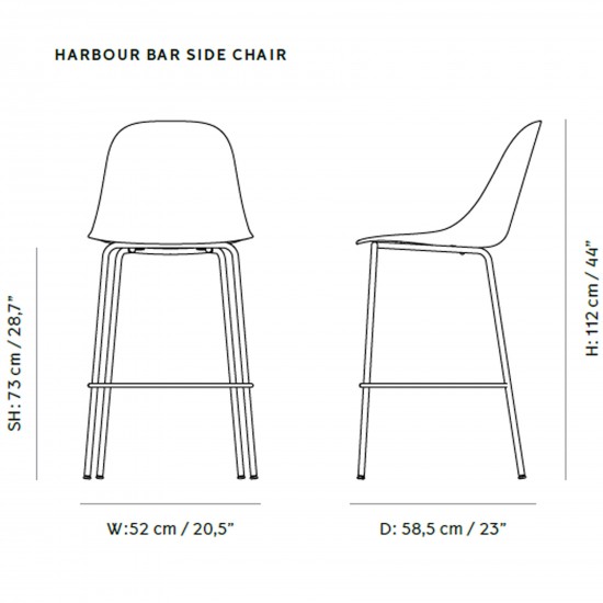 Menu Harbour Side Bar Chair Upholstery