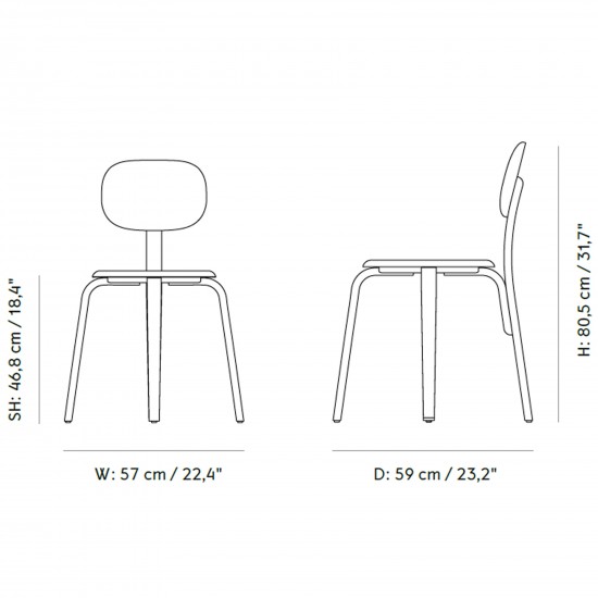 Menu Afteroom Plywood Dining Chair Upholstery