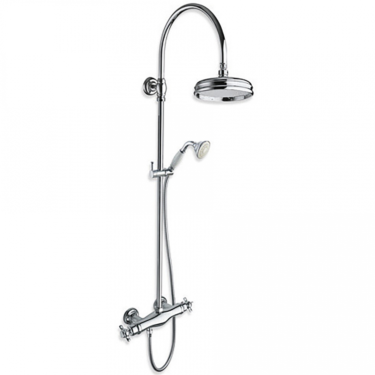 Cristina Classic Lines Londra Wall Mounted Shower Thermostatic Mixer