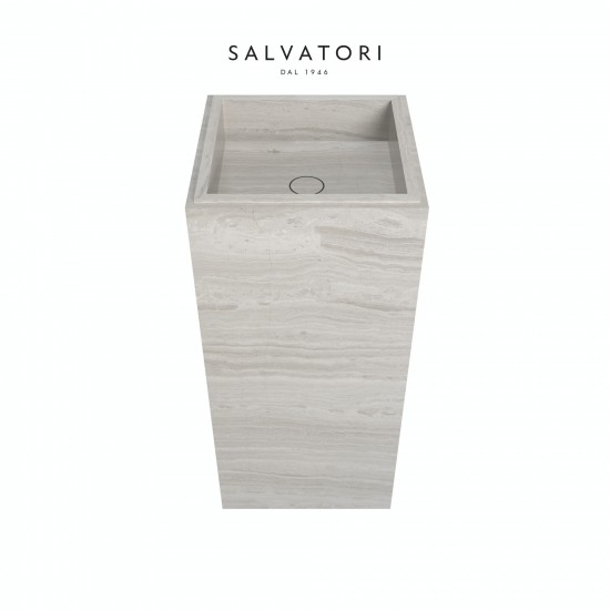 Salvatori Adda Freestanding Sink Smooth Stone 41X41