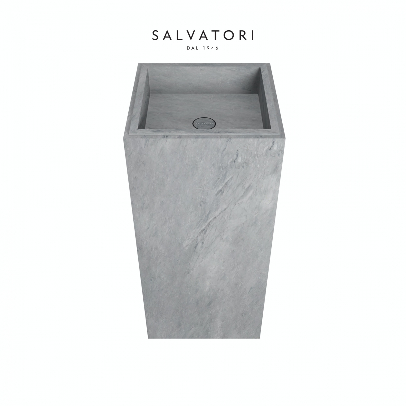 Salvatori Adda Freestanding Sink Smooth Stone 41X41