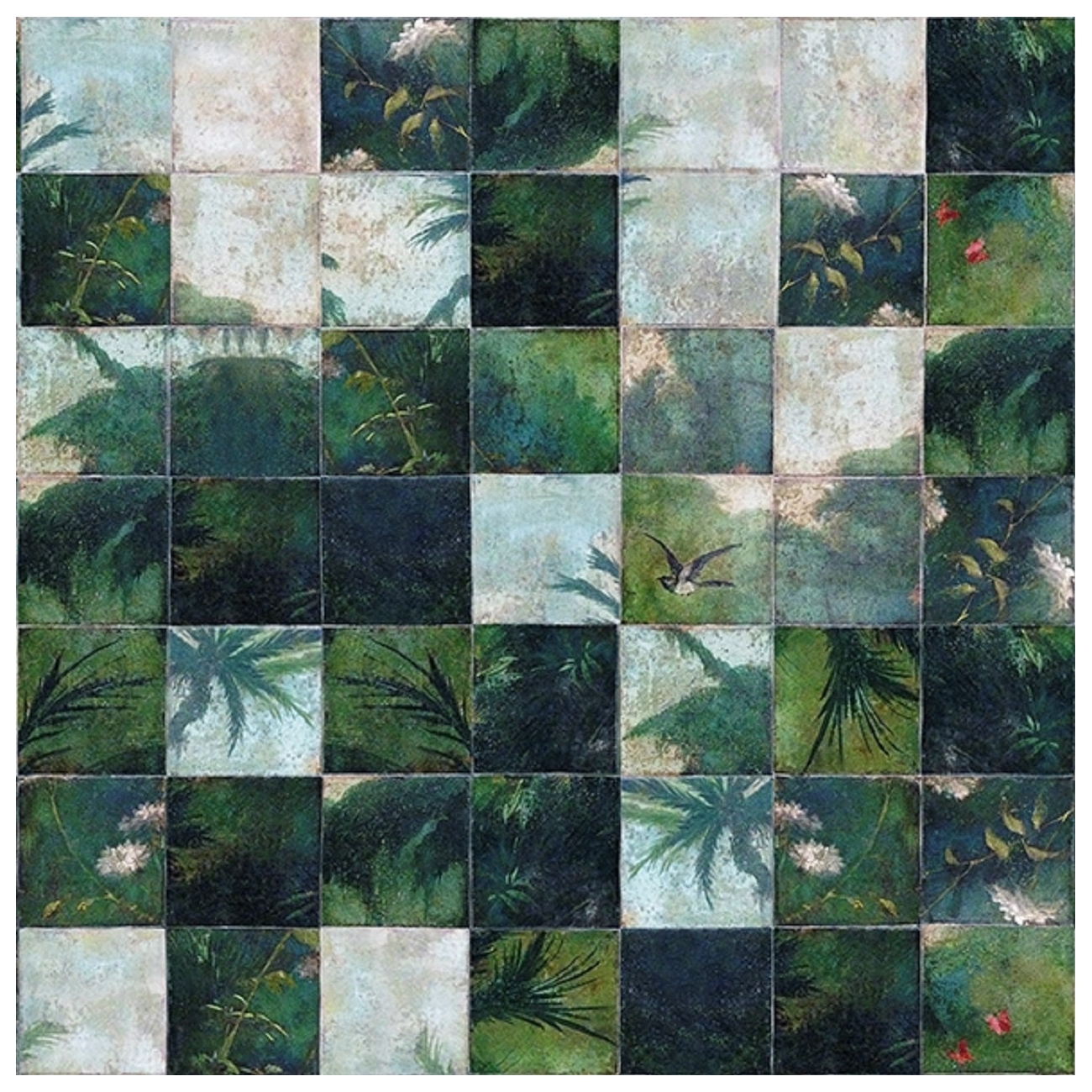 Wall & Decò Exotic Damier Wallpaper
