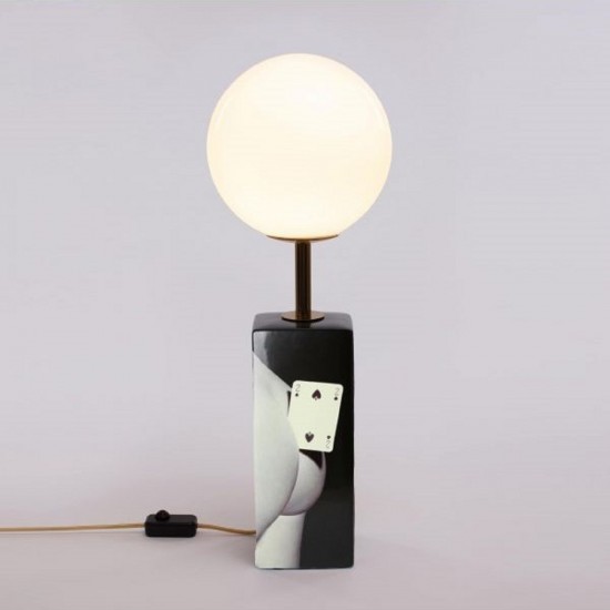 Seletti Toiletpaper Two of Spades Table Lamp