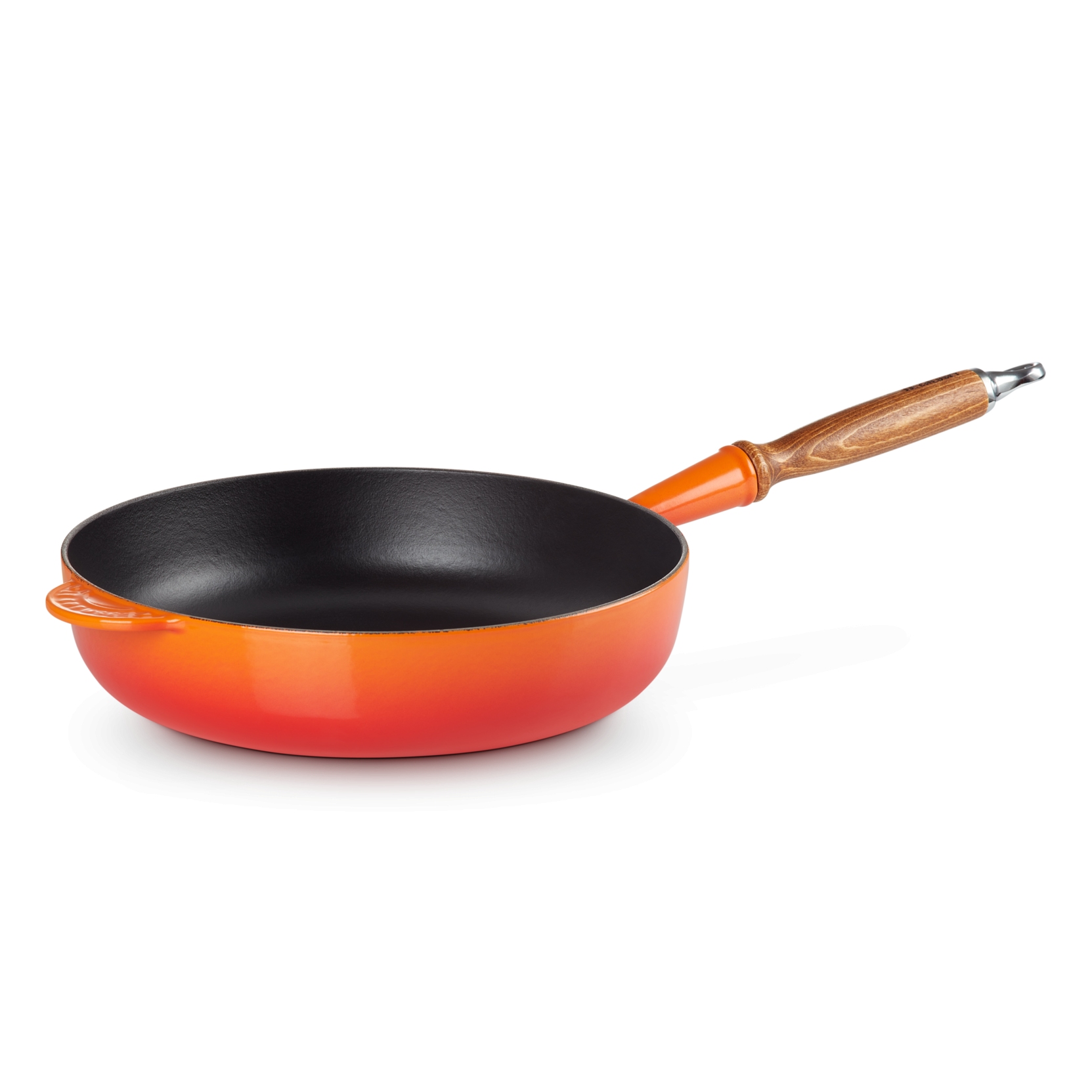 Le Creuset Cast Iron Frying Pan High 28 Orange