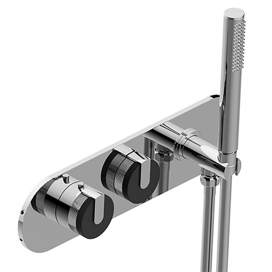 Graff Mod+ wall mounted thermostatic shower group