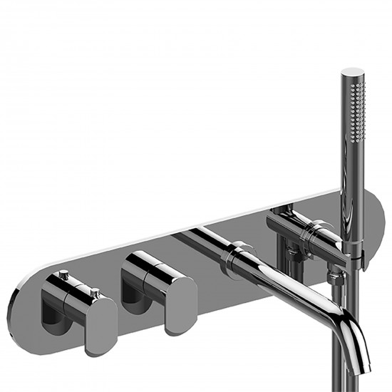 Graff Phase wall mounted thermostatic bath group