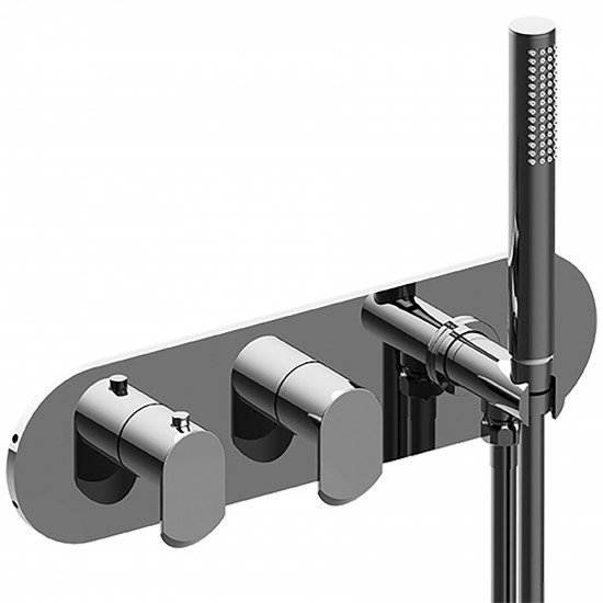 Graff Phase wall mounted thermostatic shower group
