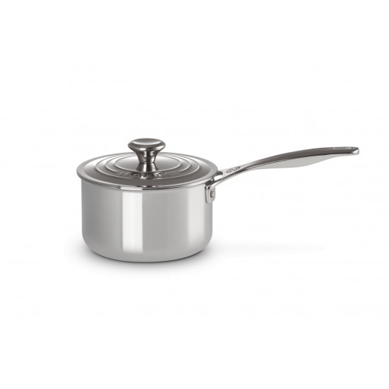 Le Creuset Stainless Steel Saucepan with Lid 16