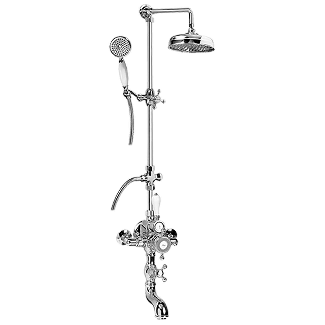 Graff Adley wall mounted thermostatic shower column