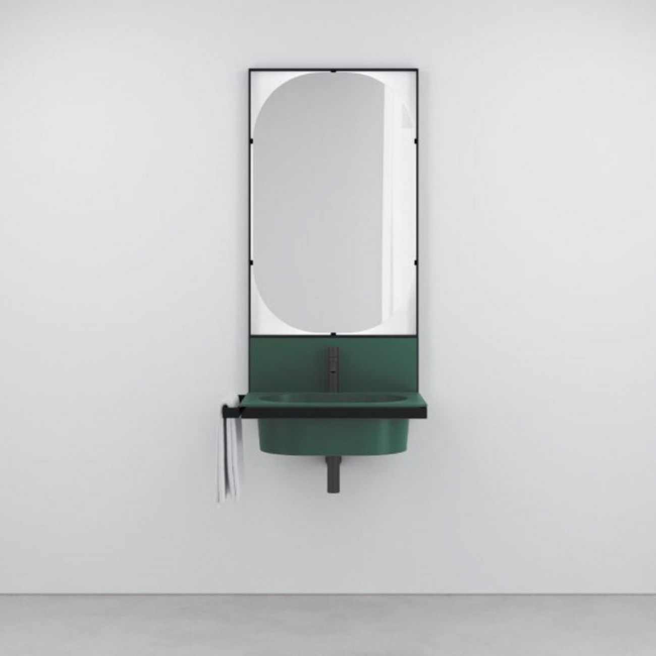 Cielo Elle Ovale Washbasin with Mirror