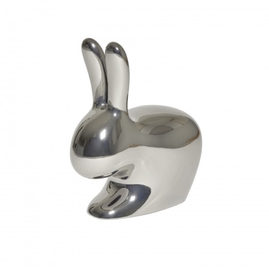 Qeeboo Rabbit Chair Metal Silver