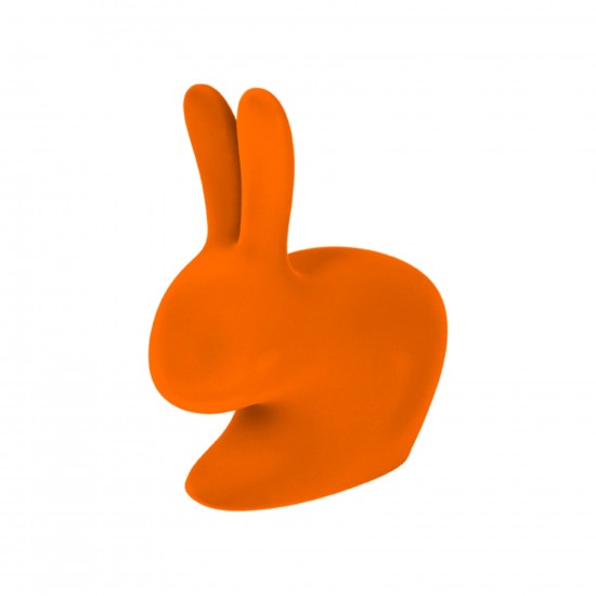 Qeeboo Rabbit Chair Velvet Orange
