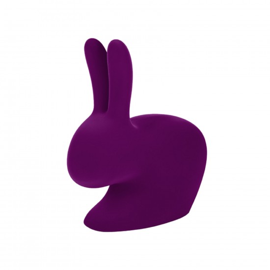 Qeeboo Rabbit Chair Velvet Purple