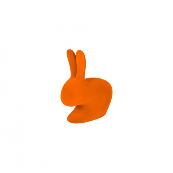 Qeeboo Rabbit XS Bookend Velvet Orange
